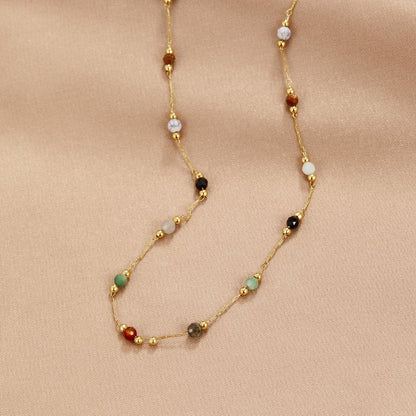 Lala Elegant Pearl & Stone Necklace