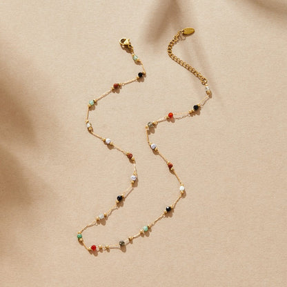 Lala Elegant Pearl & Stone Necklace