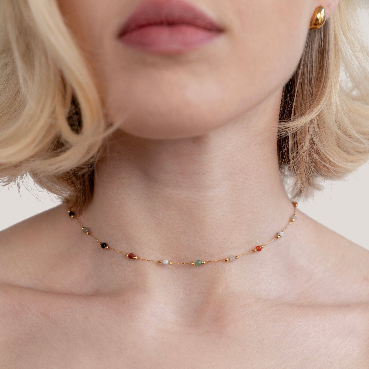 Lala Elegant Pearl & Stone Necklace