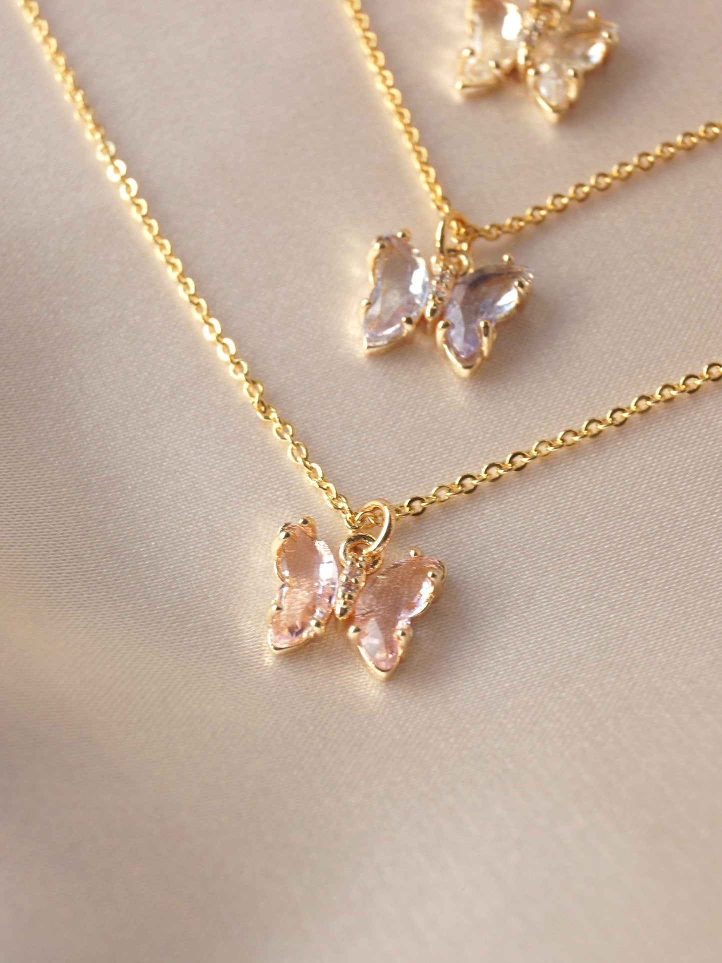 Colorful Petite Butterfly Necklace