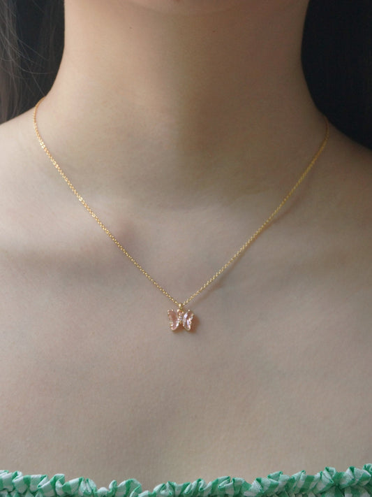 Colorful Petite Butterfly Necklace